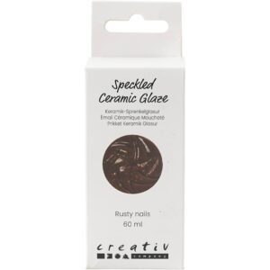 Prikket Keramikglasur, 999-1060 °C, dækkende, Rusty Nails, 60 ml/ 1 ds.