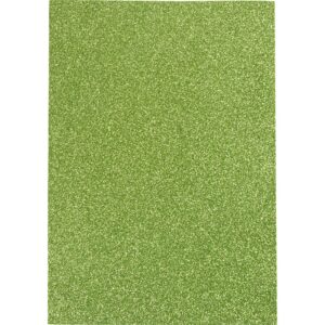 Glitter Mosgummi Ark, A4, ark 210x297 mm, glitter, lys grøn, 10 ark/ 1 pk.