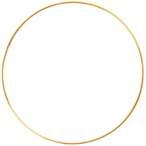 Metalring, diam. 40 cm, forgyldt, 1 stk.