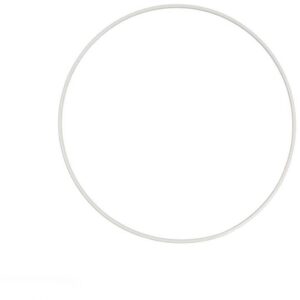 Metalring, diam. 22 cm, hvid, 1 stk.