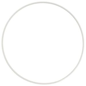 Metalring, diam. 25 cm, hvid, 1 stk.