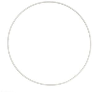 Metalring, diam. 40 cm, hvid, 1 stk.