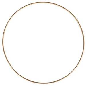 Metalring, diam. 10 cm, forgyldt, 1 stk.