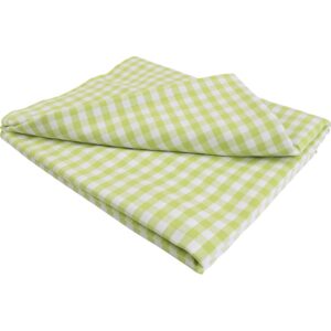 Bomuldsstof, B: 145 cm, tern 1x1 cm, hvid, gul, 5 m/ 1 pk.