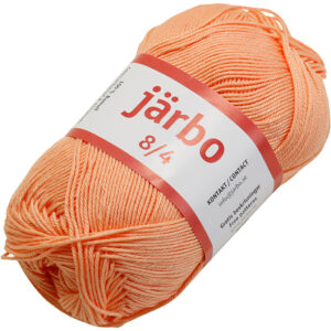 Merceriseret bomuldsgarn, nr. 8/4, nål 3, orange, 50 g/ 1 stk.