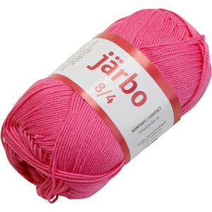 Merceriseret bomuldsgarn, nr. 8/4, nål 3, pink, 50 g/ 1 stk.