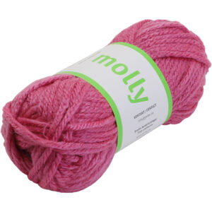 Acrylgarn kraftigt, pind 7-8, pink, 50 g/ 1 ngl.