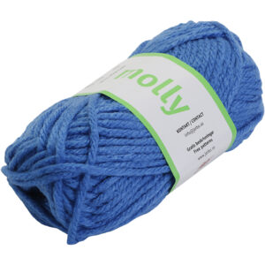 Acrylgarn kraftigt, pind 7-8, blå, 50 g/ 1 ngl.