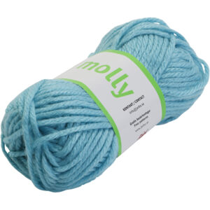 Acrylgarn kraftigt, pind 7-8, lys turkis, 50 g/ 1 ngl.