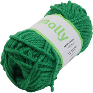 Acrylgarn kraftigt, pind 7-8, grøn, 50 g/ 1 ngl.