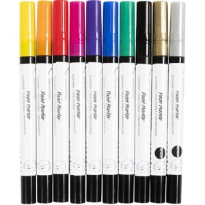 Dekorationstusch, streg 0,7 mm, extra-fine, Indhold kan variere, 10 stk./ 1 pk.