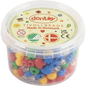 dantoy perler, diam. 5-8 mm, hulstr. 4 mm, ca. 280 ass., ass. farver, 280 stk./ 1 pk.