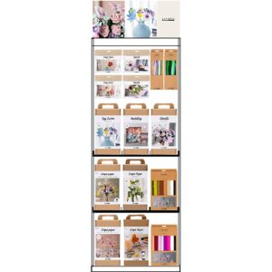 Gulvdisplay, samlet, Category, Blomstermix, voksen, H: 1580 mm, L: 600 mm, B: 400 mm, 95 enh./ 1 stk.
