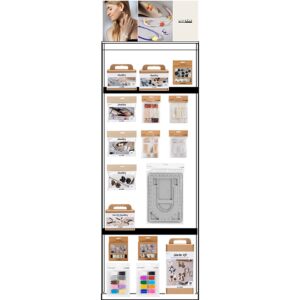 Gulvdisplay, usamlet, Category, Smykkeler, voksen, H: 1580 mm, L: 600 mm, B: 400 mm, 97 enh./ 1 stk.