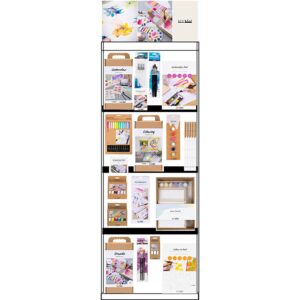 Gulvdisplay, samlet, Category, Akrylmaling / Akvarel, voksen, H: 1580 mm, L: 600 mm, B: 400 mm, 127 enh./ 1 stk.