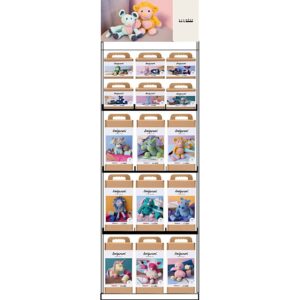 Gulvdisplay, samlet, Category, Amigurumi, H: 1580 mm, L: 600 mm, B: 400 mm, 81 enh./ 1 stk.