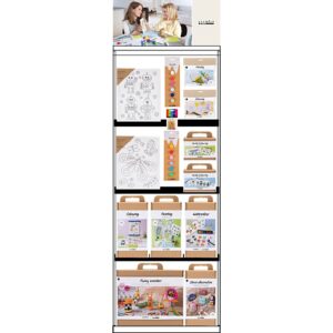 Gulvdisplay, usamlet, Category, Dekoration og kunst til børn, H: 1580 mm, L: 600 mm, B: 400 mm, 104 enh./ 1 stk.