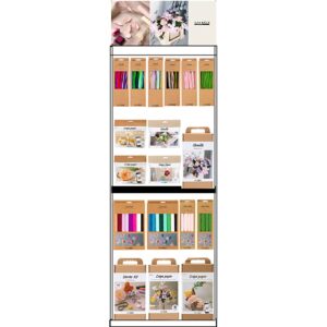 Gulvdisplay, usamlet, Chenille/Crepe, adult, 127 enh./ 1 stk.