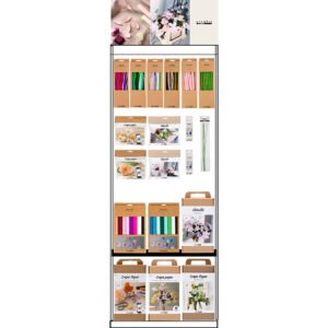 Gulvdisplay, usamlet, Chenille & Crepe, fair edition, H: 1580 mm, L: 600 mm, B: 400 mm, 162 enh./ 1 stk.