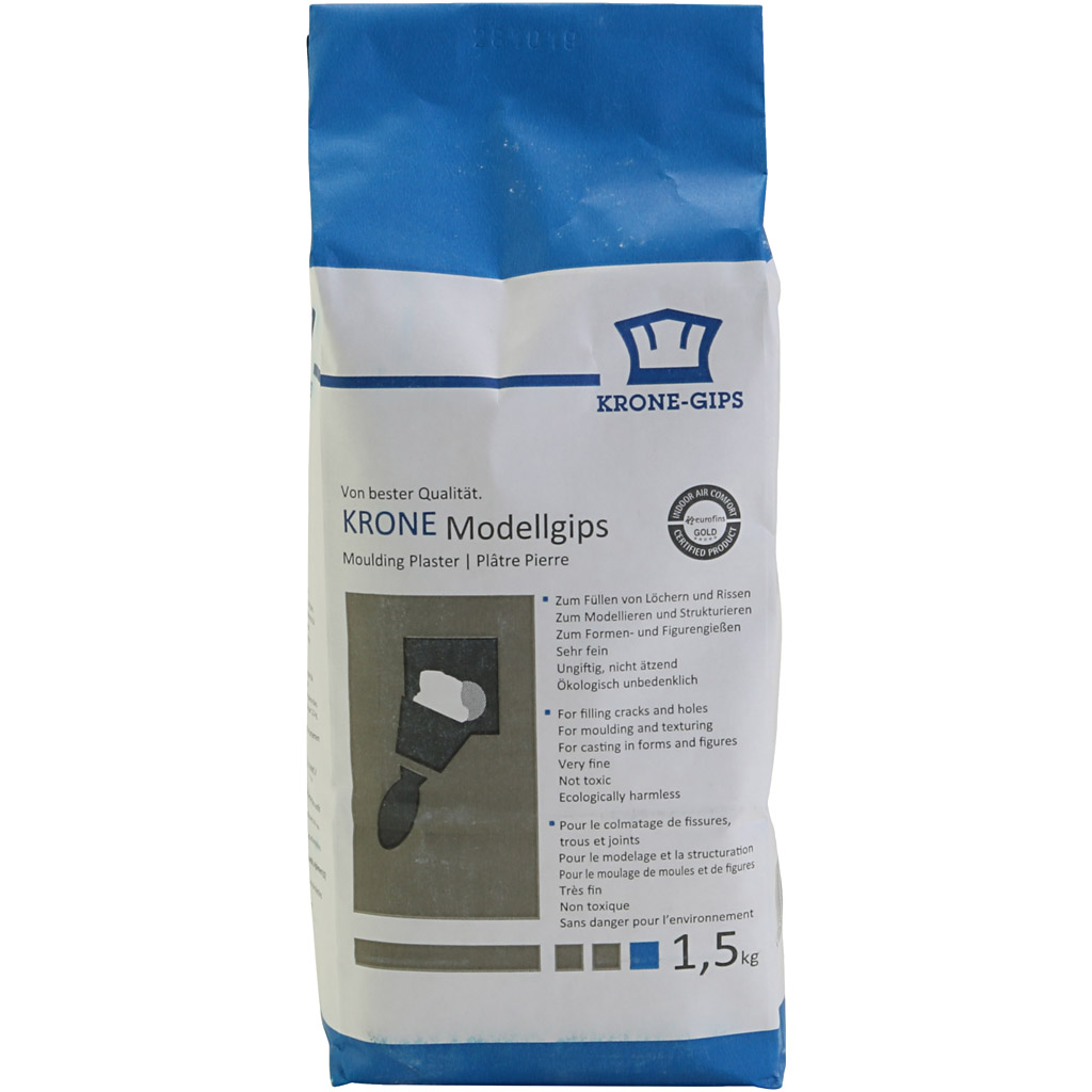 Cera-Mix Standard Modelgips, lys grå, 5 kg/ 1 pk.