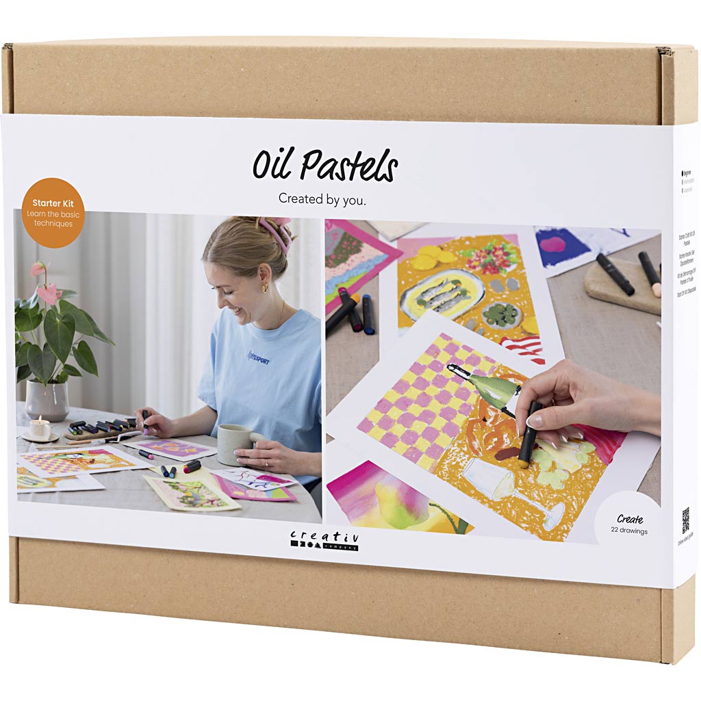 Start DIY Kit Oliepastel, ass. farver, 1 pk. - Image 3