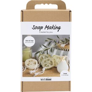 DIY Kit Sæbefremstilling, Loofah, olivengrøn, 1 pk.