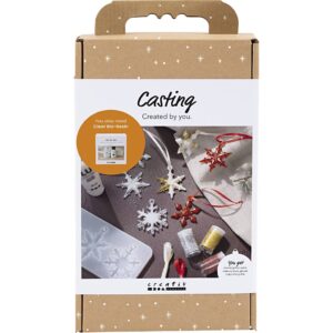 DIY Kit Støbning, Snefnug, 1 pk.