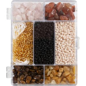 DIY Mix Smykker, Krystaller, str. 2,6-10 mm, hulstr. 0,8-1,2 mm, ca. 2520 stk., ass. farver, 1 pk.