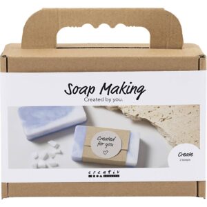 Mini DIY Kit Sæbefremstilling, firkant, lys lilla, 1 pk.