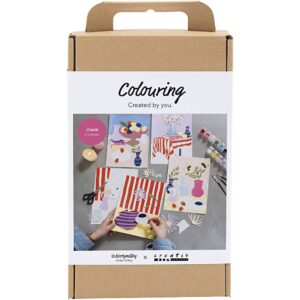 DIY Kit Farvelægning, Collage, 1 pk.