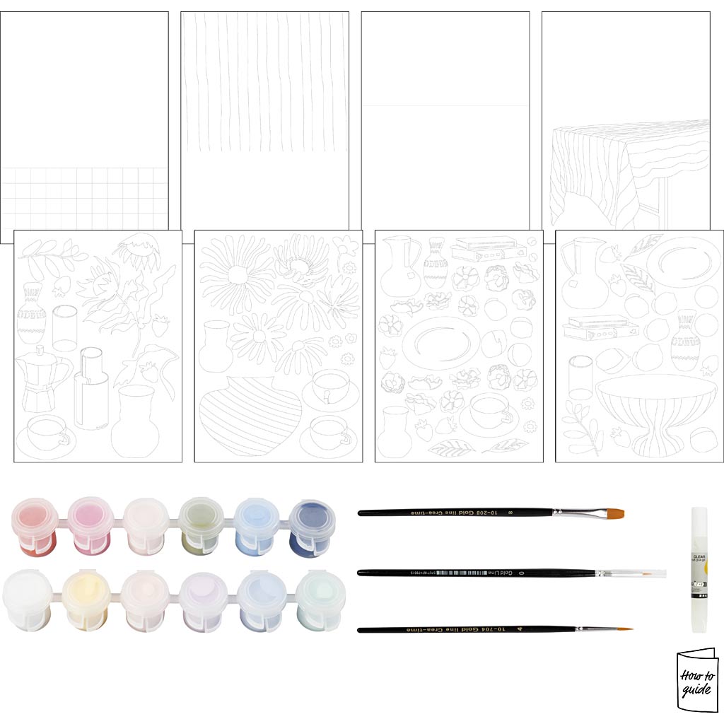 DIY Kit Farvelægning, Collage, 1 pk. - Image 4