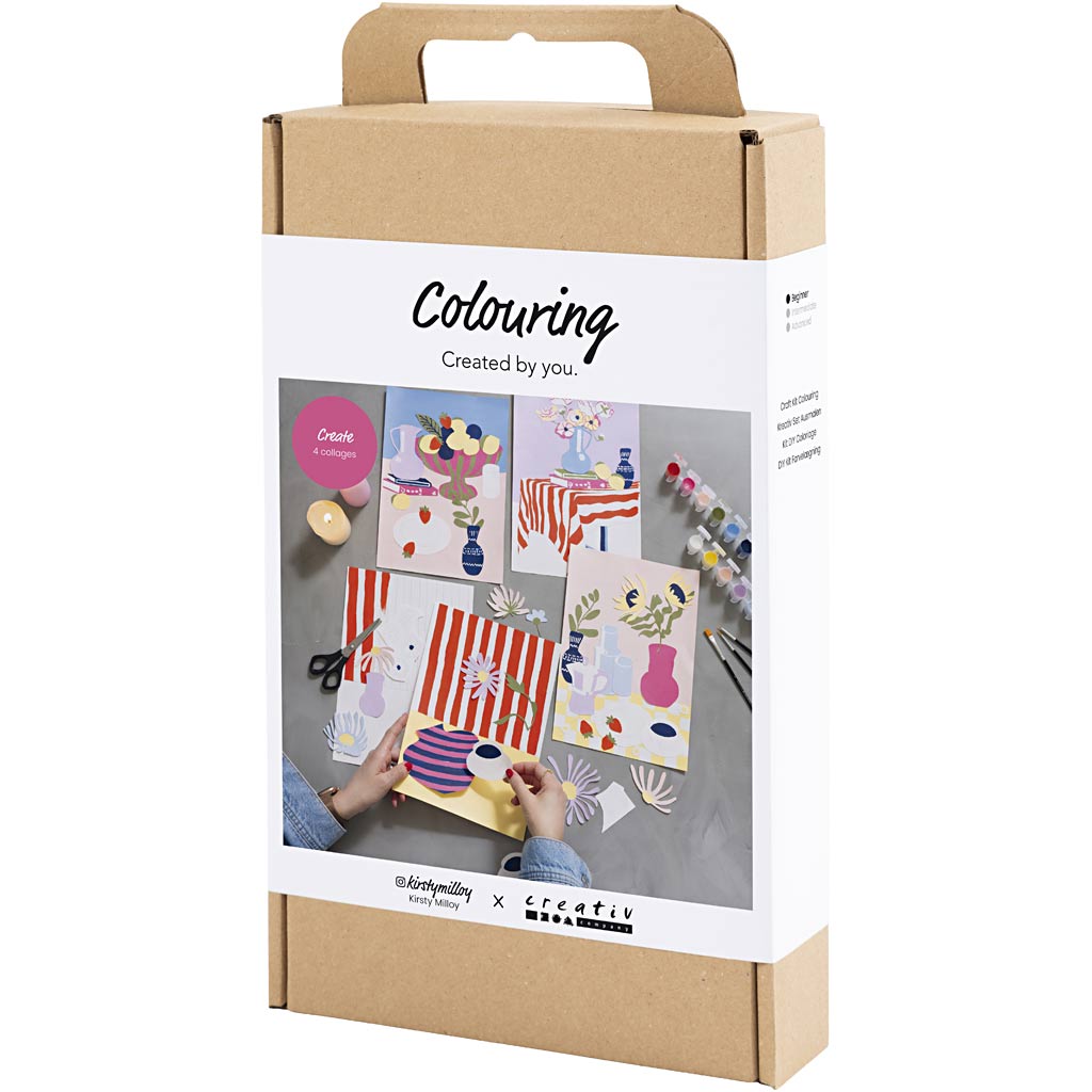 DIY Kit Farvelægning, Collage, 1 pk. - Image 3