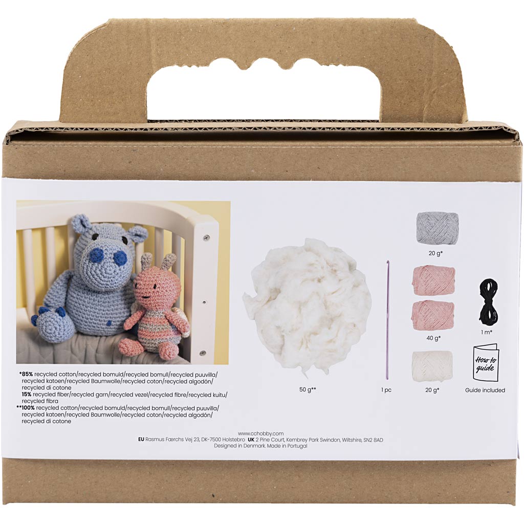 DIY Kit Amigurumi, Honningbi, pastelfarver, 1 pk. - Image 2