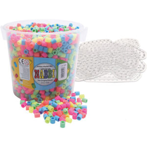 Maxi rørperlesæt pastel mix, JUMBO, 1 sæt